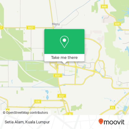 Setia Alam map