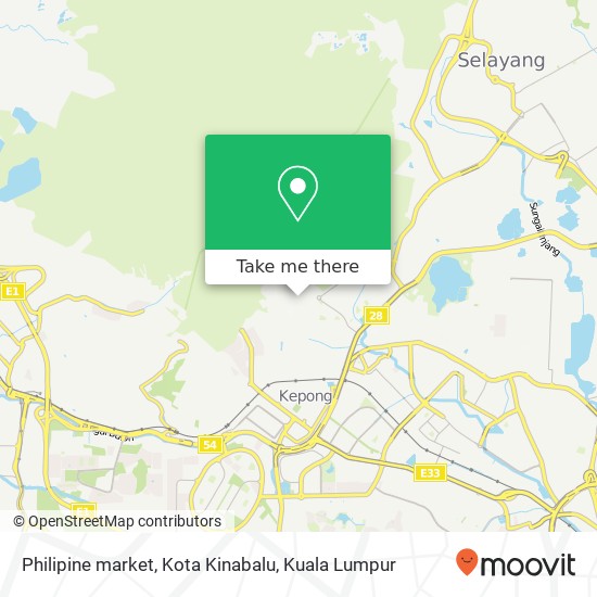 Philipine market, Kota Kinabalu map