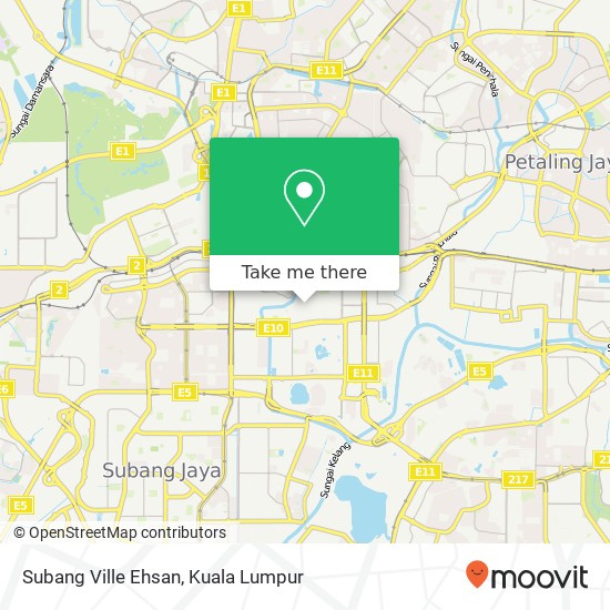 Subang Ville Ehsan map