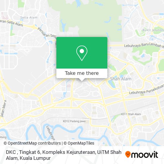 Peta DKC , Tingkat 6, Kompleks Kejuruteraan, UiTM Shah Alam
