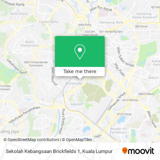 Peta Sekolah Kebangsaan Brickfields 1