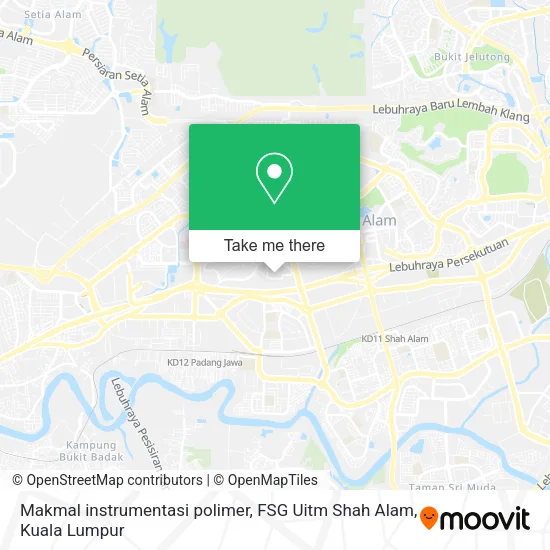 Makmal instrumentasi polimer, FSG Uitm Shah Alam map