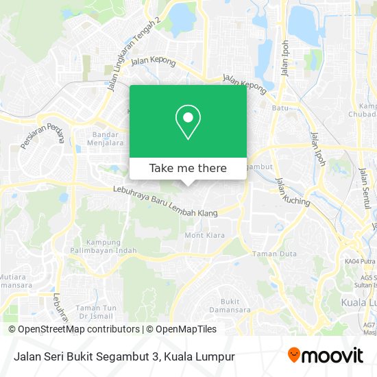 Jalan Seri Bukit Segambut 3 map