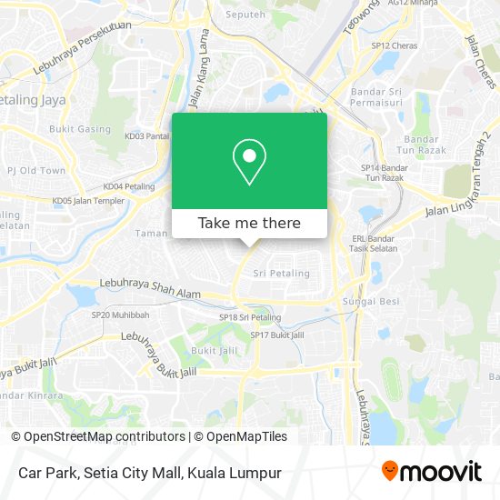 Car Park, Setia City Mall map