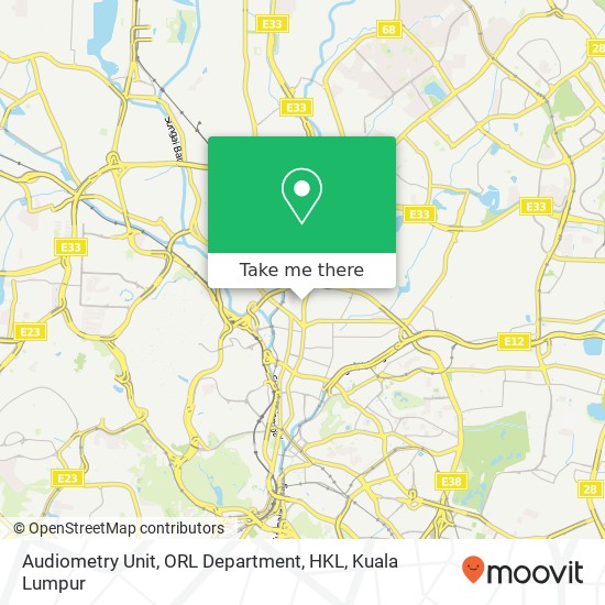 Audiometry Unit, ORL Department, HKL map
