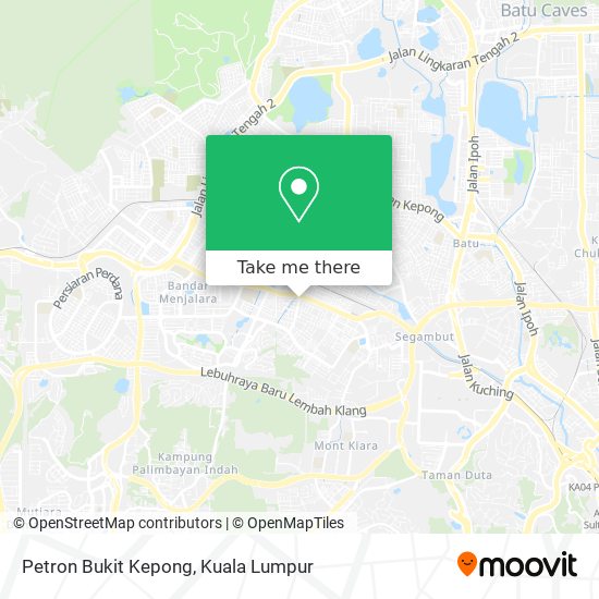 Petron Bukit Kepong map