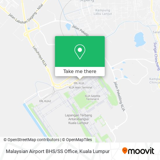 Malaysian Airport BHS / SS Office map