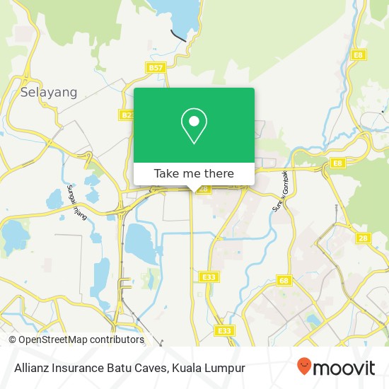 Allianz Insurance Batu Caves map
