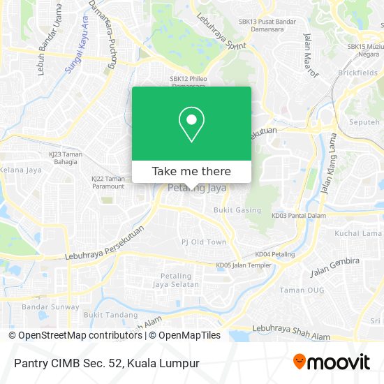 Pantry CIMB Sec. 52 map