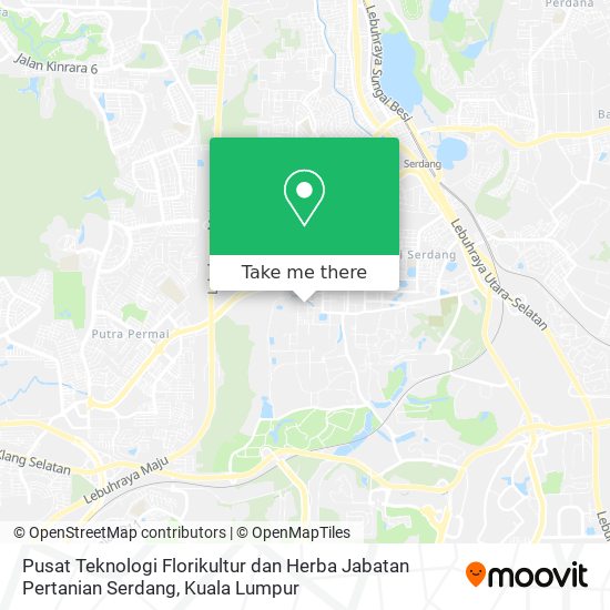 Pusat Teknologi Florikultur dan Herba Jabatan Pertanian Serdang map
