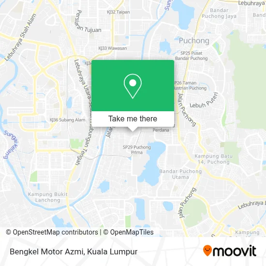 Bengkel Motor Azmi map