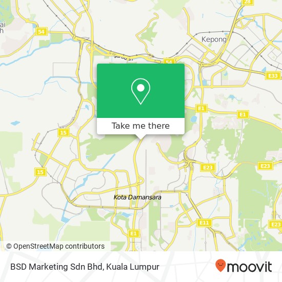 BSD Marketing Sdn Bhd map