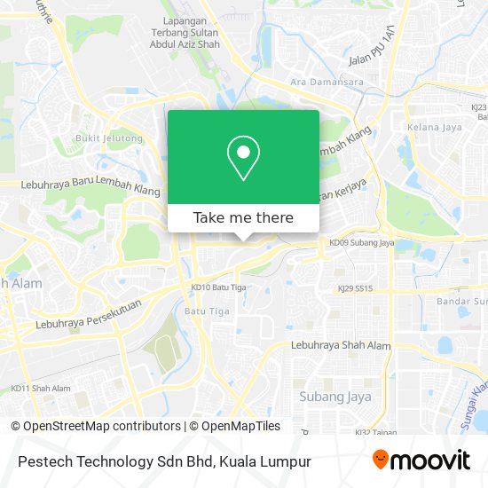 Pestech Technology Sdn Bhd map