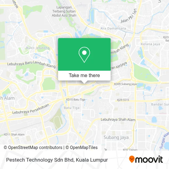 Pestech Technology Sdn Bhd map