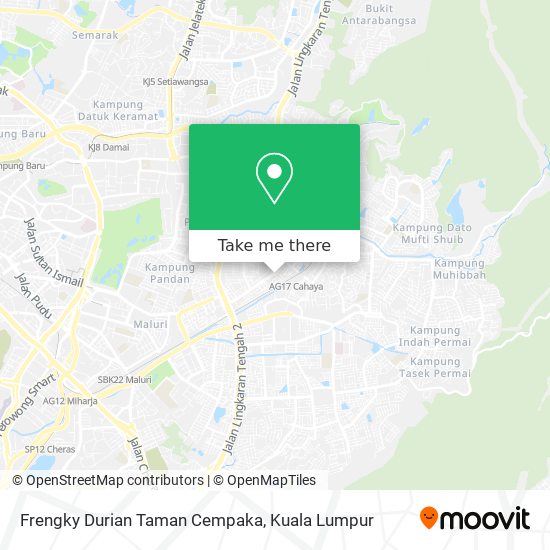 Peta Frengky Durian Taman Cempaka