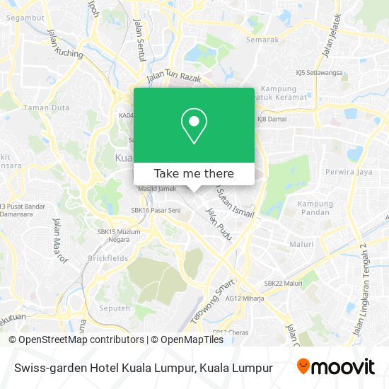 Swiss-garden Hotel Kuala Lumpur map
