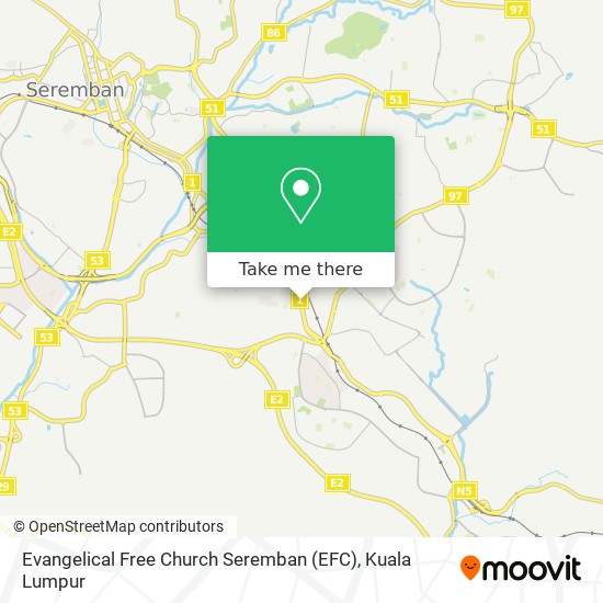 Evangelical Free Church Seremban (EFC) map