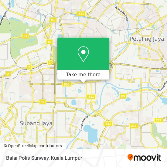 Balai Polis Sunway map
