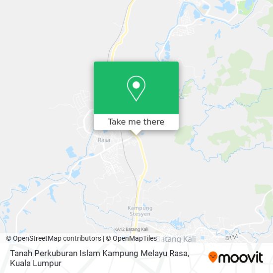 Tanah Perkuburan Islam Kampung Melayu Rasa map