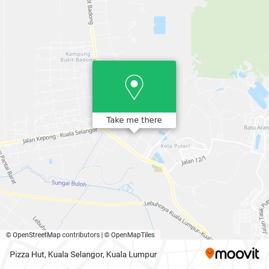 Pizza Hut, Kuala Selangor map