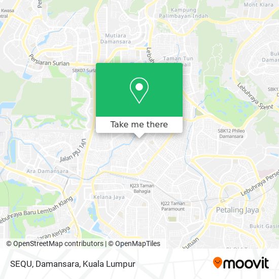 SEQU, Damansara map