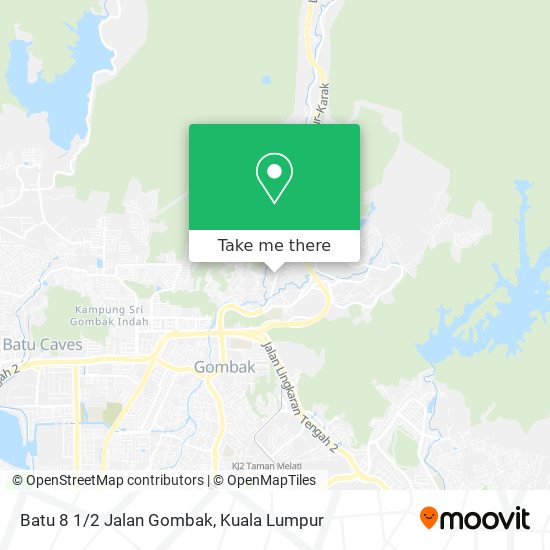 Batu 8 1/2 Jalan Gombak map