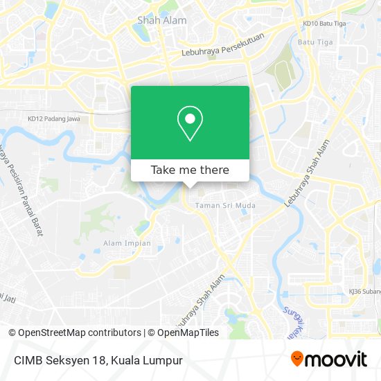 CIMB Seksyen 18 map