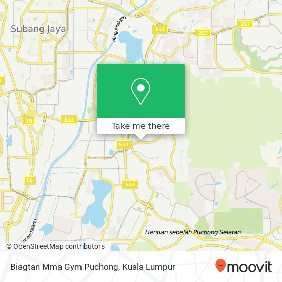 Biagtan Mma Gym Puchong map