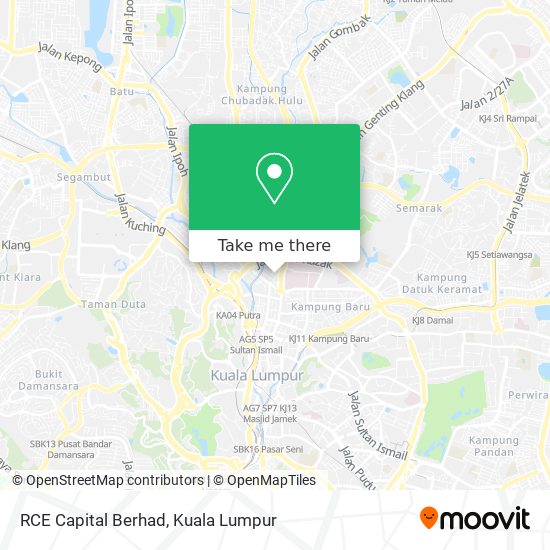 Peta RCE Capital Berhad