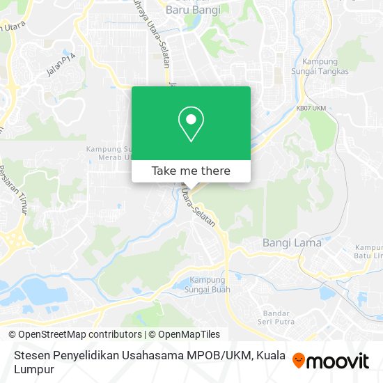 Stesen Penyelidikan Usahasama MPOB / UKM map