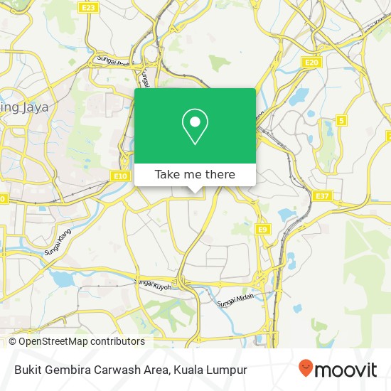 Bukit Gembira Carwash Area map