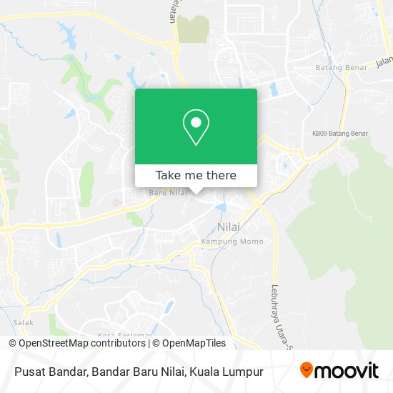 Peta Pusat Bandar, Bandar Baru Nilai