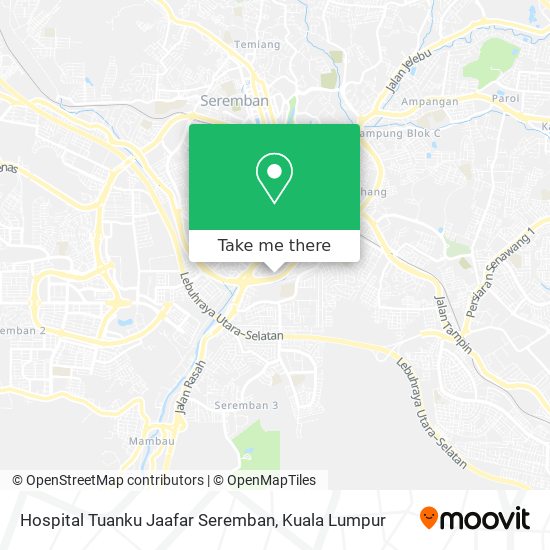 Peta Hospital Tuanku Jaafar Seremban