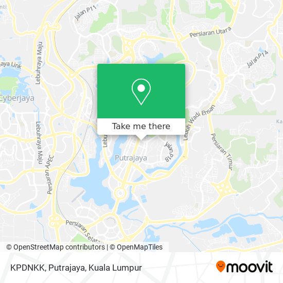 KPDNKK, Putrajaya map