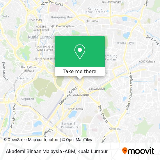 Peta Akademi Binaan Malaysia -ABM