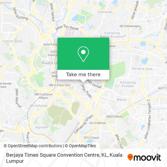 Berjaya Times Square Convention Centre, KL map