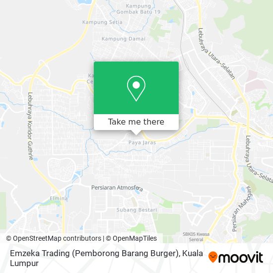 Peta Emzeka Trading (Pemborong Barang Burger)