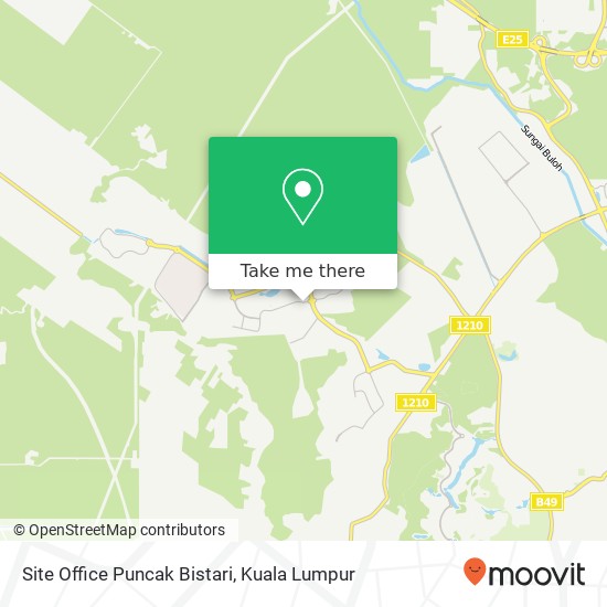 Site Office Puncak Bistari map
