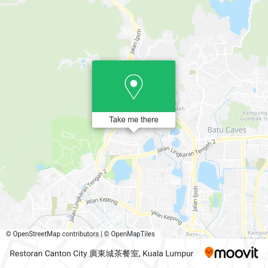 Peta Restoran Canton City 廣東城茶餐室