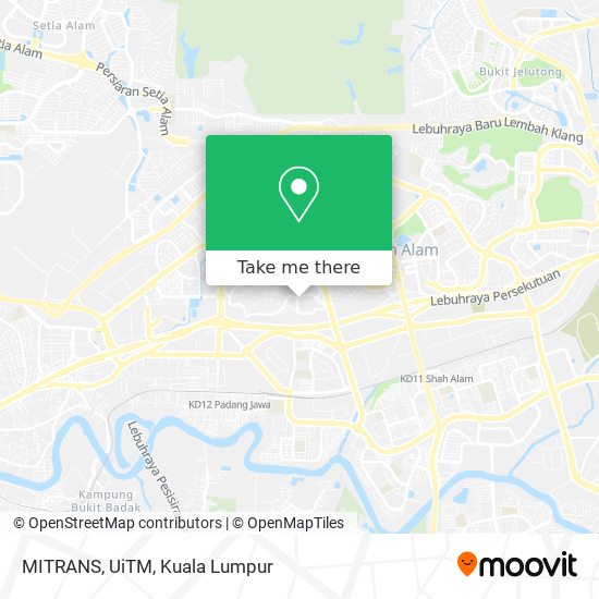 MITRANS, UiTM map