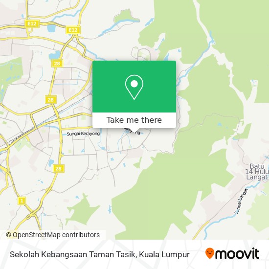 Sekolah Kebangsaan Taman Tasik map