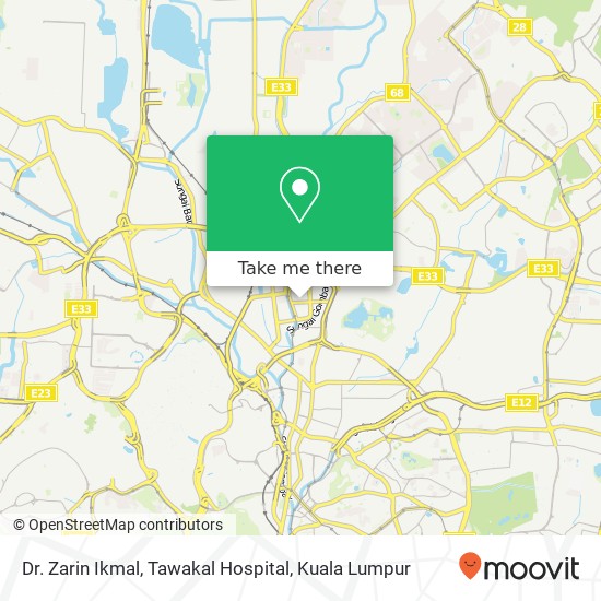 Dr. Zarin Ikmal, Tawakal Hospital map
