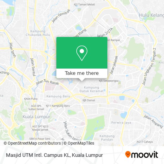 Peta Masjid UTM Intl. Campus KL