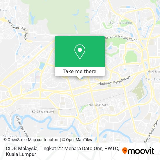 CIDB Malaysia, Tingkat 22 Menara Dato Onn, PWTC map