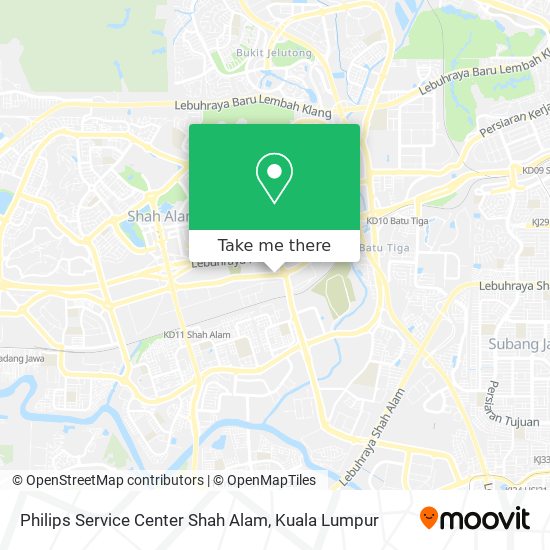 Peta Philips Service Center Shah Alam