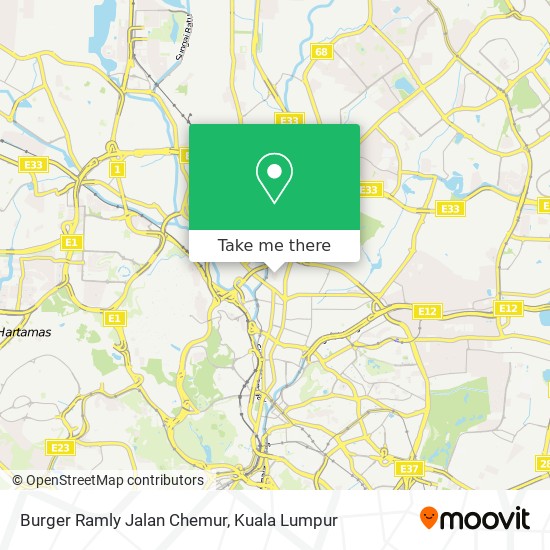 Burger Ramly Jalan Chemur map