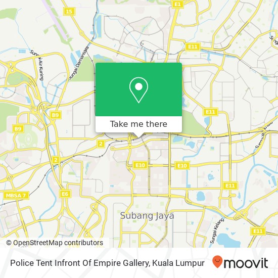 Police Tent Infront Of Empire Gallery map