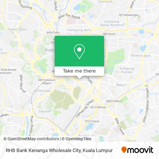 RHB Bank Kenanga Wholesale City map