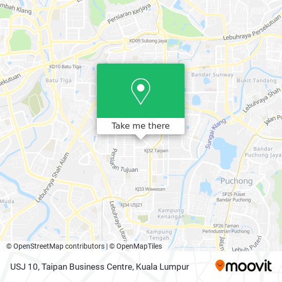 USJ 10, Taipan Business Centre map