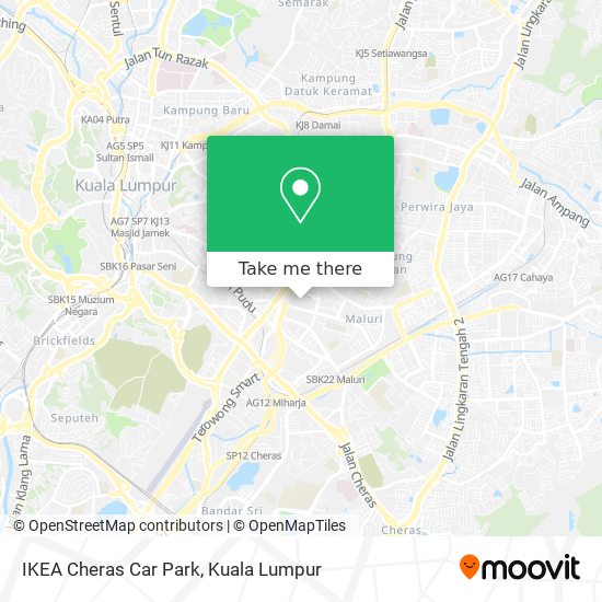 IKEA Cheras Car Park map
